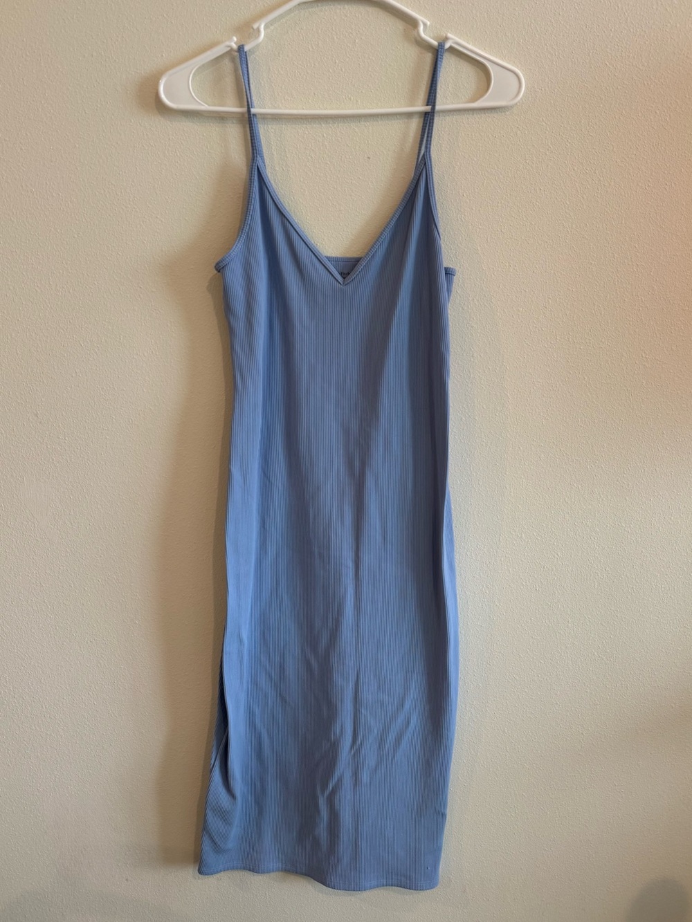 Abercrombie & Fitch Light Blue Midi Slip Dress